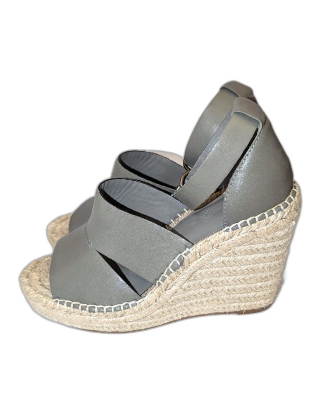 Treasure & Bond | Sannibel Platform Wedge Espadrille Style Sandal in Gray | 7